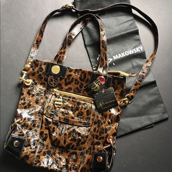 B Makowsky NEW leather tote w/ shoulder strap - Picture 1 of 9